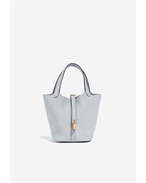 hermes picotin 18 bleu pale|hermes picotin 18cm.